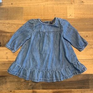 Gap denim kids baby dress ruffle